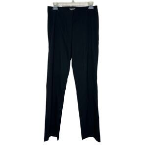 Vintage Bebe USA Black Zip Ankle Straight Trouser Pants Size 8